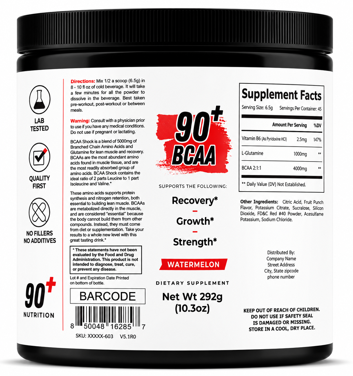 90+ BCAA