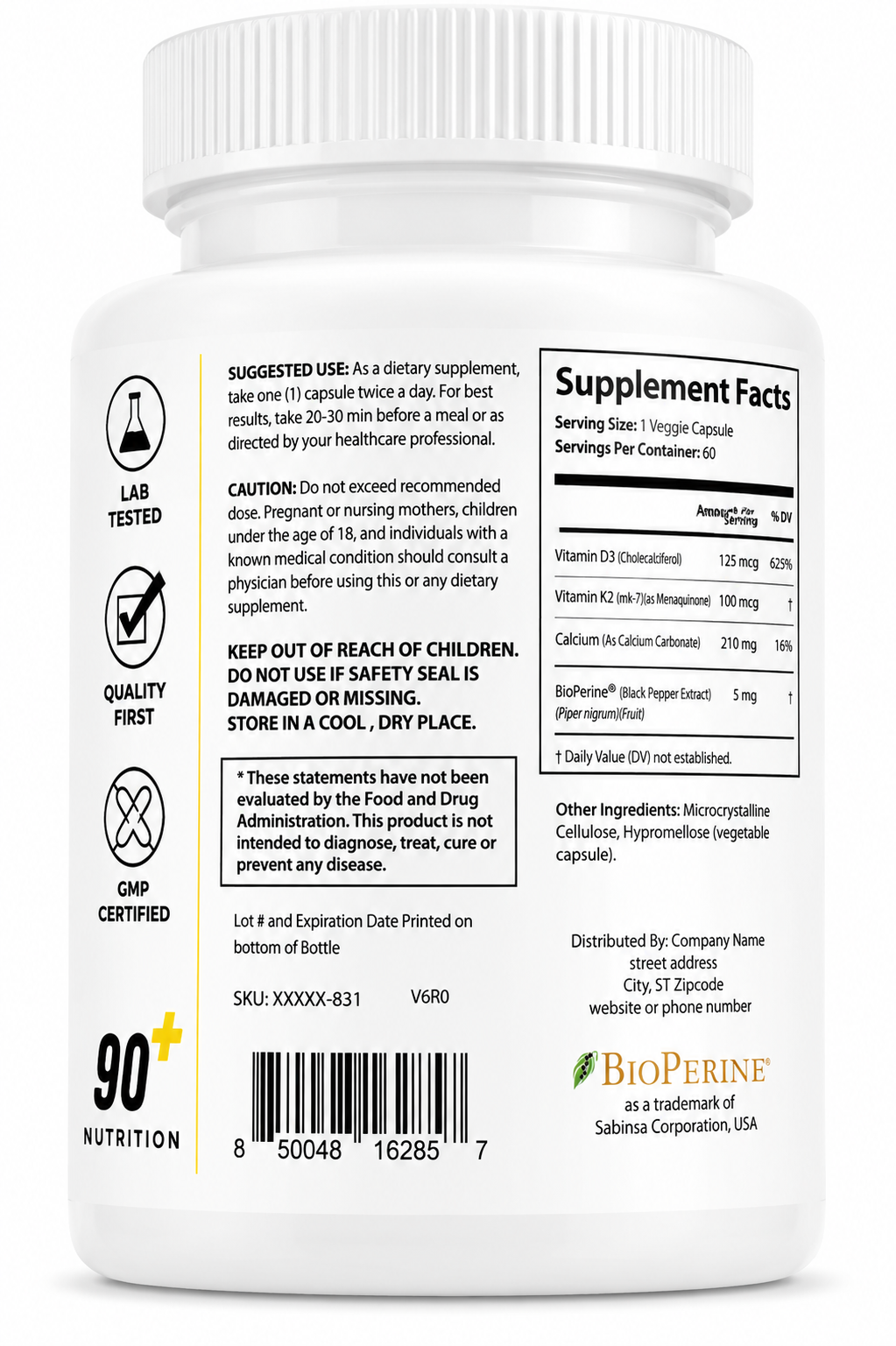 90+ VITAMIN K2/D3